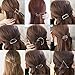 ANBALA Minimalist Dainty Geometric Metal Hairpin 14pcs Hair Clip Clamps for Women, Circle, Triangle, Rhombus, Star, Moon, Diamond, Infinity etc