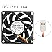 uxcell 70mm x 70mm x 15mm 12V DC Cooling Fan Long Life Sleeve Bearing Computer Case Fan