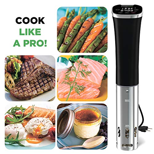 Sous Vide Cooker Immersion Circulator - Sous Vide Vacuum Heater - Thermal Immersion Circulator Stick - Accurate Temperature Digital Timer - Ultra Quiet Work (Compact Design) - Thumbnail 3