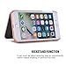 iPhone 7 Plus Case,iPhone 8 Plus Case, [3D Mirror Series] Cards Holder Kickstand Wallet Style Flip Back Cover Protective Case with Free Screen Protector for iPhone 7/8 Plus 5.5 Inch(Rose Gold)
