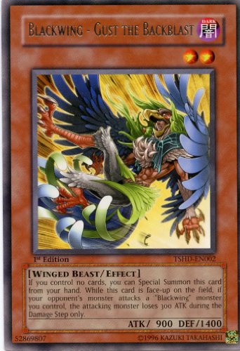 Yu-Gi-Oh! - Blackwing - Gust the Backblast (TSHD-EN002) - The Shining Darkness - 1st Edition - Rare