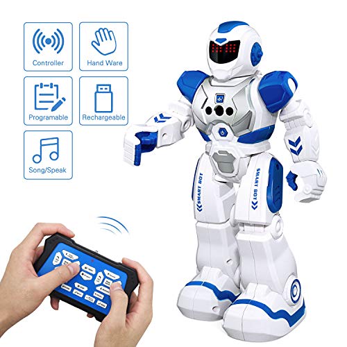 Remote Control Robot for Boys , WIKI Interactive Robot Toys for Kids Boys Girls Age 3-12 Christmas Birthday Gifts Present for Boys Girls Age 3-12 Xmas Stocking Fillers Stocking Stuffers WKUSRB01