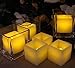 LED Lytes Flameless Candles, 6 Square Ivory Wax Candles 2 Inches X 2 Inches