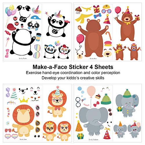 Morfone Aqua Magic Mat, Doodle Drawing Board Kids Water Painting Mat 40 X 29 Inch Educational Toys for Age 3 4 5 6 7 8 Girls Boys Toddlers ( Bonus Make-a-face Sticker Sheets ) - Thumbnail 4