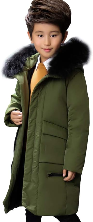 parka garçon 14 ans capuche fourrure