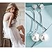 ISAACSONG.DESIGN I’s 925 Sterling Silver Zirconia Crystal Shell Pearl Drop Dangle Earrings for Women (Crystal Pearl)