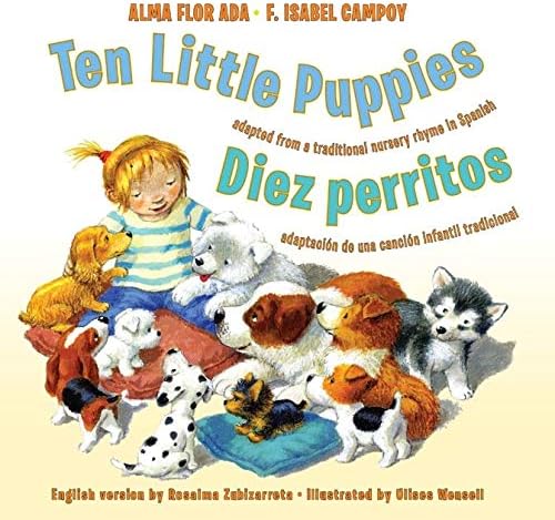 Ten Little Puppies/Diez perritos: Bilingual Spanish-English Children's book