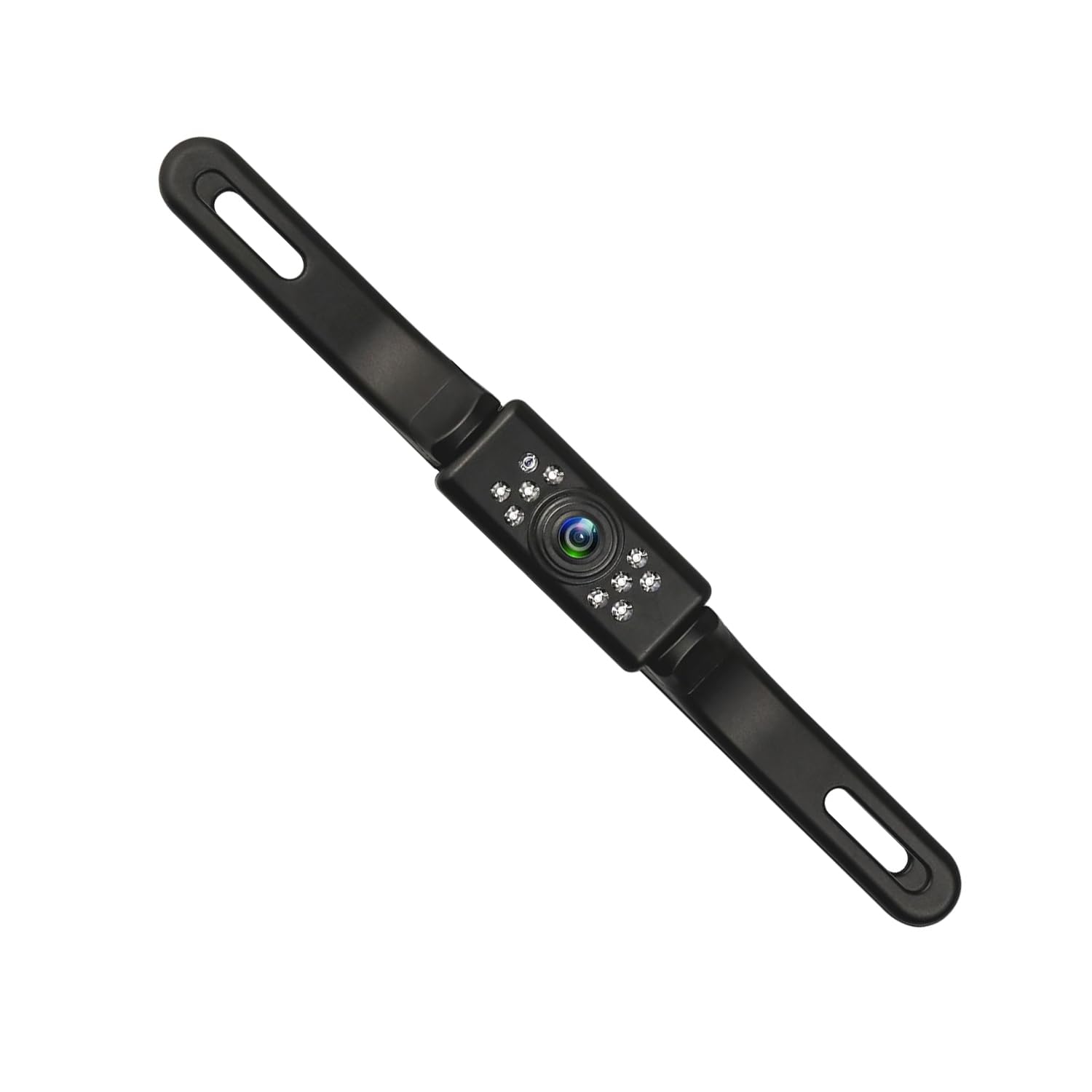 Unifizz Car Backup Camera License Plate Camera with 9 LED Lights, HD Night Vision Rear View Camera Font & Rear Camera, Wide View Angle, IP69K Waterproof Reverse Camera for Cars,SUV,Trucks,RV