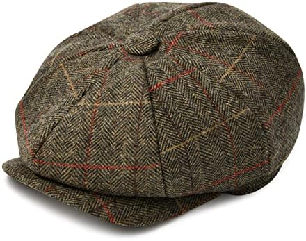 Big Apple Newsboy the Great Gatsby 8 Panel Steampunk Wool Hat Cap