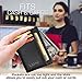 Luxe Leather Front Pocket Slim Minimalist RFID Blocking Wallet for Men & Women (LX003),Black