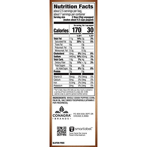 Orville Redenbacher's Naturals Simply Salted Popcorn,9.87 oz, 36 Count