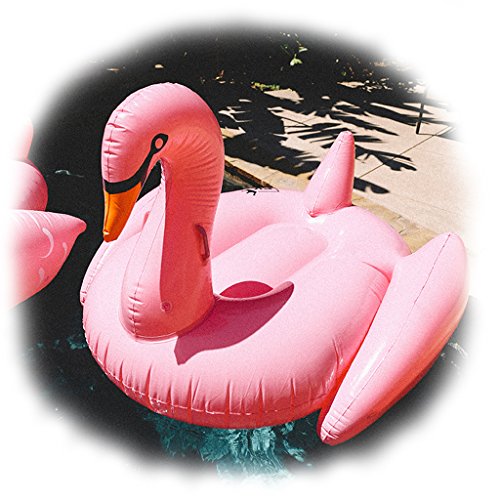 Floatie Kings Pink Swan Pool Float for Kids and Adults, Huge