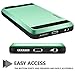 Vofolen Case Wallet Cover Impact Resistant Protective Shell Shockproof Rubber Bumper Case Mint