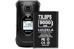 Luuzkla SCP-73LBPS 9000mAh High Capacity for Kyocera DuraXV Extreme Flip Phone Battery: Compatible with Kyocera DuraXV Extreme E4810/Kyocera DuraXE Epic E4830 Verizon Flip Phone