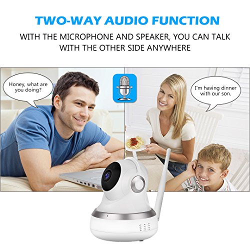 Golden Security GC-13H Wireless 1080P HD IP Camera with Two-Way Audio,10Meter Night Vision & Pan/Tilt for Baby/Elder/Home Support Cloud Server/SD Card for IOS/Android/Mac OS/Windows Home Security Surv