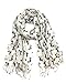 Anika Dali Bella Doxie Dachshund Dog Scarf, Animal Lover Shawl with Tassels (Dark Grey Dog)