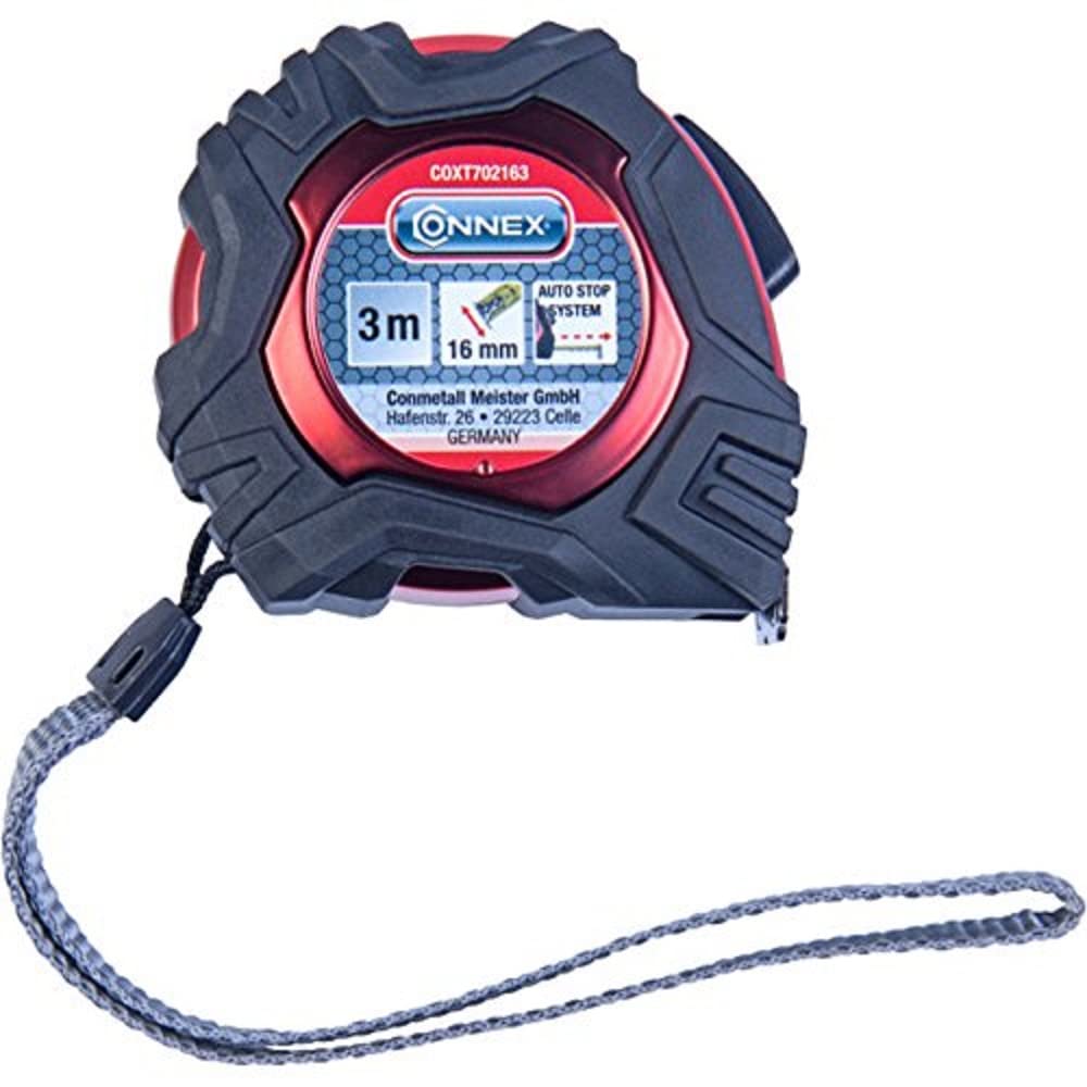 Connex COXT702255 Tape Measure with Automatic Stop Function, Multi-Colour, 5 m/25 mm