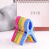 URAQT Beach Towel Clips 8 Pcs Large Colorful Clip Set for Sunbeds view 4