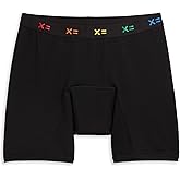 TomboyX Cotton 9" Inseam Boxer Brief Underwear, Leakproof High Rise Underwear for Women Teens, Reusable, Soft, Comfortable