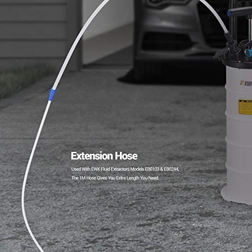 EWK 5.3 x 6.7 mm Hose for Pneumatic 6.5 & 15 Liter Oil Changer Vacuum Fluid Extractor Pump 1m