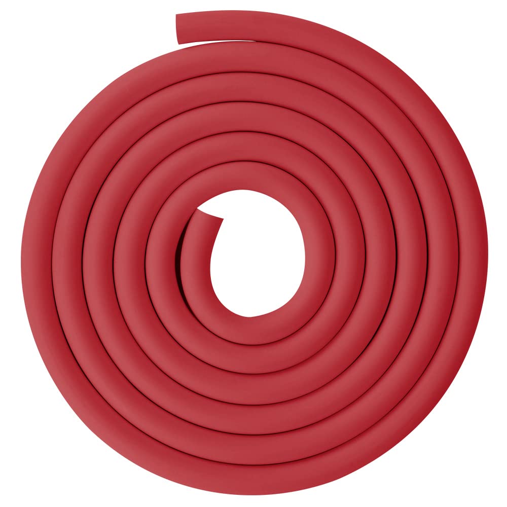 stonylab Red Vacuum Rubber Tubing, 18mm OD 8mm ID Vacuum Tubing Natural Rubber Tube for Vacuum, 8 x 18mm Fit on stonylab Glassware Labware - 3m