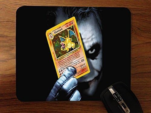 Joker Holding Charizard Desktop Mouse Pad