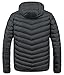 ZSHOW Men's Packable Puffer Jacket Hooded Lightweight Winter Coat for Travel Outdoor Hiking