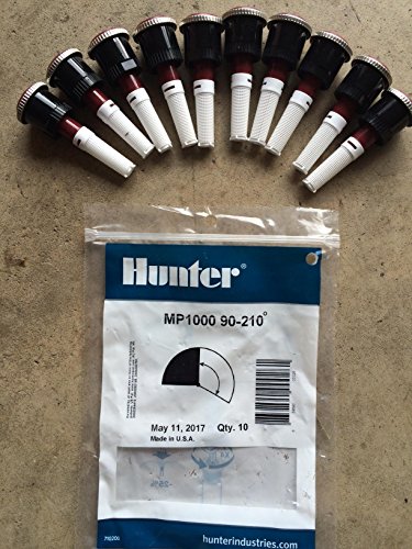 Hunter (10 Pack) Sprinkler MP1000 90 MP Rotator, 8' to 15' Radius and Adjustable from 90-210 Degrees (10)