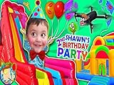 Shawn's 2nd Birthday Party! Bounce House Inflatable Outdoor Playground Giant Slides