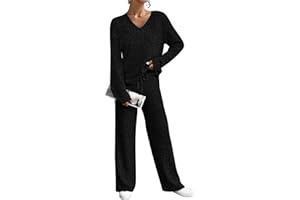 RITERA Plus Size 2 Piece Long Sleeve Sweater Outfits For Women Fall Winter Lounge Sets XL-5XL (14W-28W)