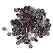 Silicone Micro Link Rings, 1 Bottle/Set 500Pcs 5mm Lined Beads 5 Colors Optional Silicone Lined Links Beads Linkies for Hair Extensions (5 colors)