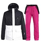 Winter Women's Stitching Snow Ski Jacket Warm