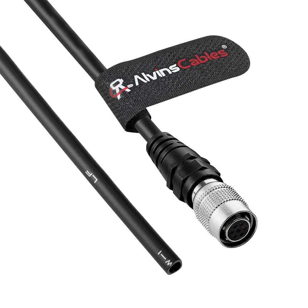 Alvin's Cables High Flex 6 Pin Hirose Female HR10A-7P-6S Cable for Basler GIGE AVT CCD Camera 10M