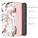 iPhone X Case, iPhone X Marble Case, BENTOBEN Shiny Rose Gold White Marble Design Slim Drop Proof 2 in 1 Hybrid Hard PC Flexible TPU Anti Slip Protective Phone Case for iPhone X - Rose Gold Marble