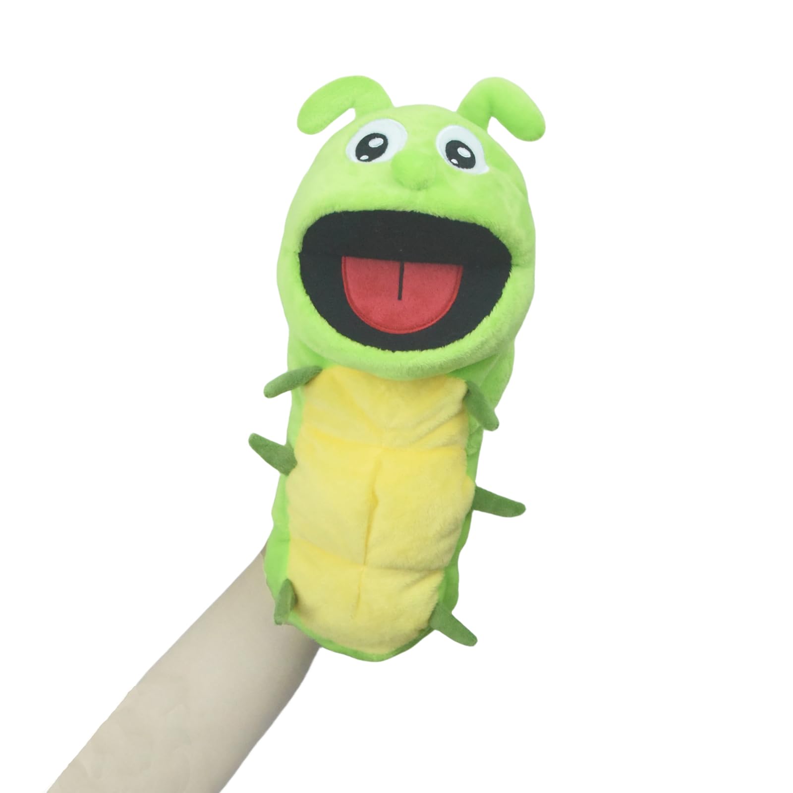 Lilizzhoumax Caterpillar Hand Puppet Plush Toy, Stuffed Insect Animal Plush, Cute Role-Playing, Child Interactive Early Education Toys, Home Decoration, Gift for Kids
