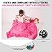 Calming Weighted Blanket for Kids - Children Heavy Blanket for Sleeping with Minky Cover - Kid Comfort Sensory Blankets Premium Quality for Girls (Pink, 7 Lbs 41
