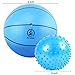 A-zoe Water Basketball Pool Basketball - Kids Indoor Basketball - 9 Inch - Soft and Bouncy-Free 6 Inch Massage Stress Relief Ball (Blue)