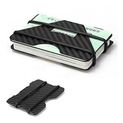 Tles - Outdoor Bag - Blocking Slim Carbon Fiber Credit Card Holder Men Wallet Money Clip Case Blocking Money Workforce Billfold Block - 1PCs - Thumbnail 4