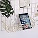 Simmer Stone Gold Hanging Basket for Wire Wall Grid Panel, Multifunction Wall Storage Display Decorative Basket, Size 15.5