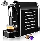 Aicok Espresso Machine for Nespresso Compatible Capsule, 20 Bar High Pressure Pump, 25s Fast Heating with Energy Saving System, Programmable Buttons for Espresso and Lungo, 24 OZ, 1255W, Red &amp; Black