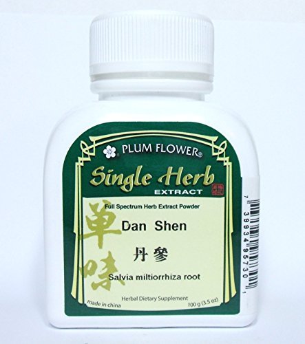 Salvia Miltiorrhiza Root Herb Extract Powder / Dan Shen, 100g or 3.5oz Salvia Miltiorrhiza Root Herb Extract Powder / Dan Shen, 100g or 3.5oz
