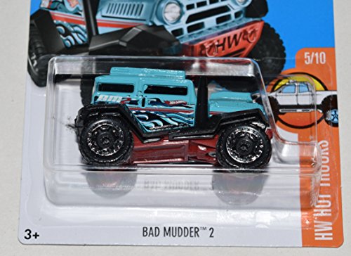 Hot Wheels 2016 H.W. Hot Trucks Bad Mudder 2 Deep Sky Blue 145/250