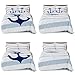 Where The Polka Dots Roam Full-Queen Size Bedding Duvet Cover Nautical Anchor Print 3 Piece Set Unisex, Soft Brushed Microfiber, Durable, Wrinkle-Resistant, Allergy Free for Adults, Men, Women, Teens