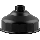 RASNONE 86mm 16 Flutes Oil Filter Wrench Compatible with BMW with 86mm Cartridge Style Filter Housing Caps, Oil Filter Housin