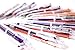 Hieno Supplies Multicolor Pen in One - 24 Pack of 6-in-1 Retractable Ballpoint Multi Color Pens - 6 Vivid Colors in Every Shuttle Pen - Best for Fast Learning - Includes an E-book
