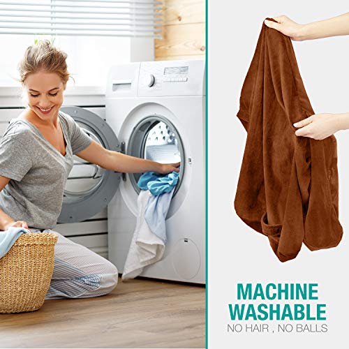 Vekkia Reading & Bed Rest Pillow Replacement Cover 18in (Brown