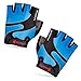 BOODUN Cycling Gloves with Shock-absorbing Foam Pad Breathable Half Finger Bicycle Riding Gloves Bike Gloves B-001, Blue, Medium