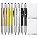 KEWAYO Screwdriver Pen Pocket Multi-Tool 6 in 1 - Multi-Functional & Sturdy Tool, With Scale Ruler, Spirit Level, Ballpoint Pen, Stylus & Small Screwdriver Set