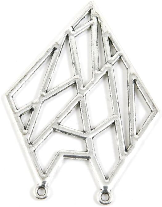 Price per Lot 10 PCS Jewelry Making Charms Antique Silver Tone Color Jewellery Charme Findingss Bulk Wholesale Suppliers Arts Crafts O7EA7 Geometry