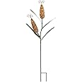 WHY Decor Metal Corn Stalk Garden Stake Fall Decor, Autumn Harvest Decoration Garden Yard Lawn Art Outdoor Thanksgiving Decoration 40 Inches H (Metal Corn Yard Decor B)